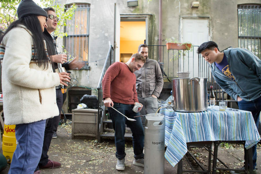 brewminaries homebrew club member brew day