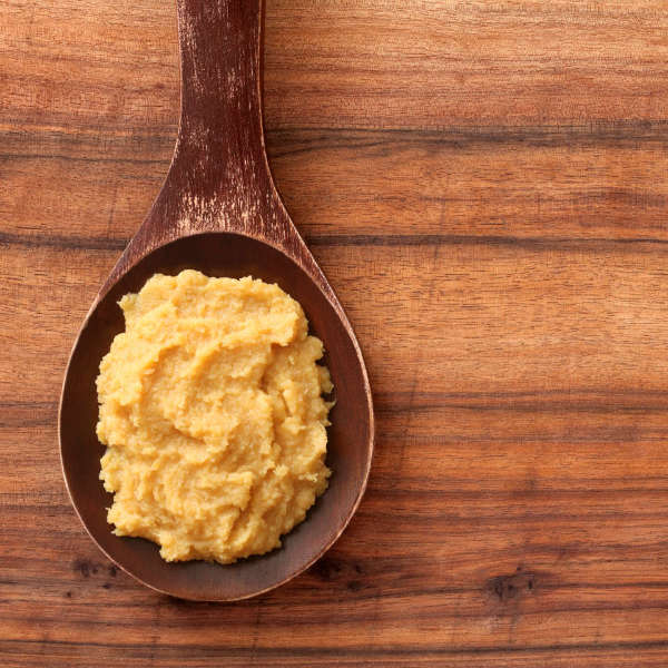 spoon of miso paste