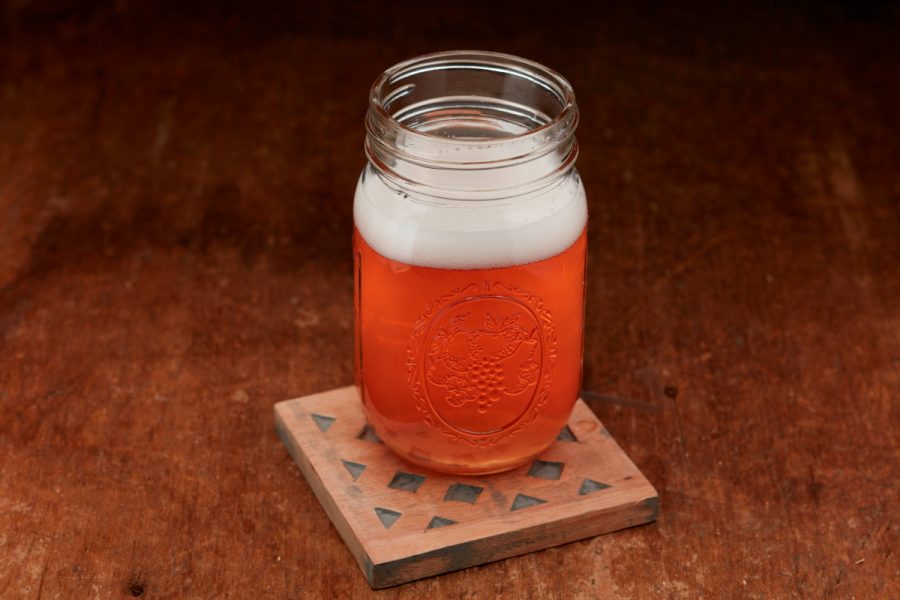 jar of beer, mead, or cider