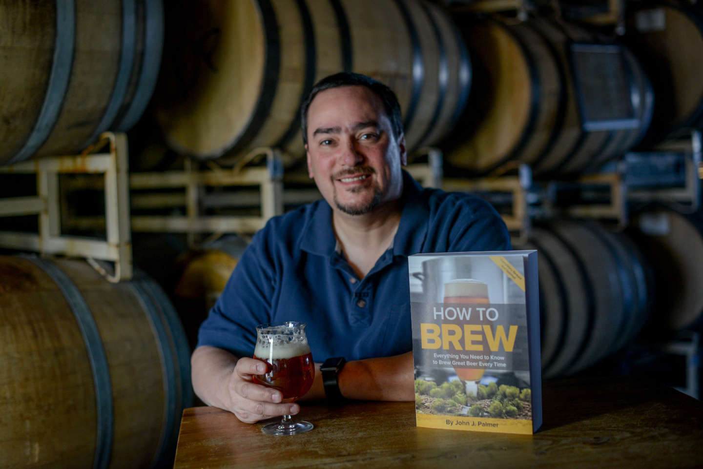 John Palmer with his book How To Brew