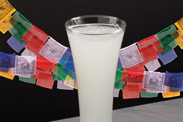Himalayan-style rice beer in a glass