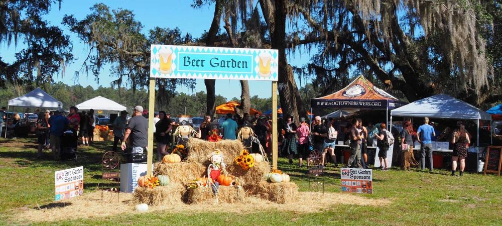 Beer garden at a homebrew event