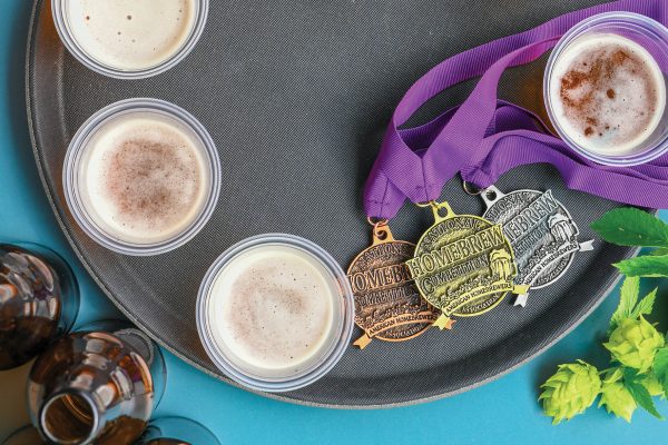 national homebrew competition medals with beers