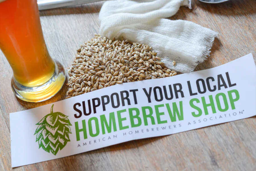 support your local homebrew shop sticker